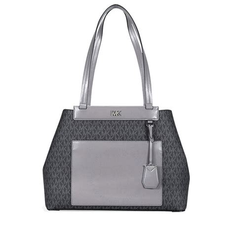 Michael Kors Meredith Medium Logo and Leather Tote